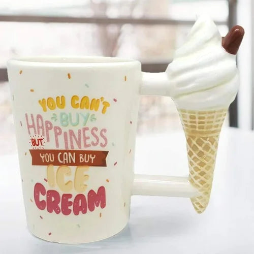 Ice Cream Cone Handle Mug