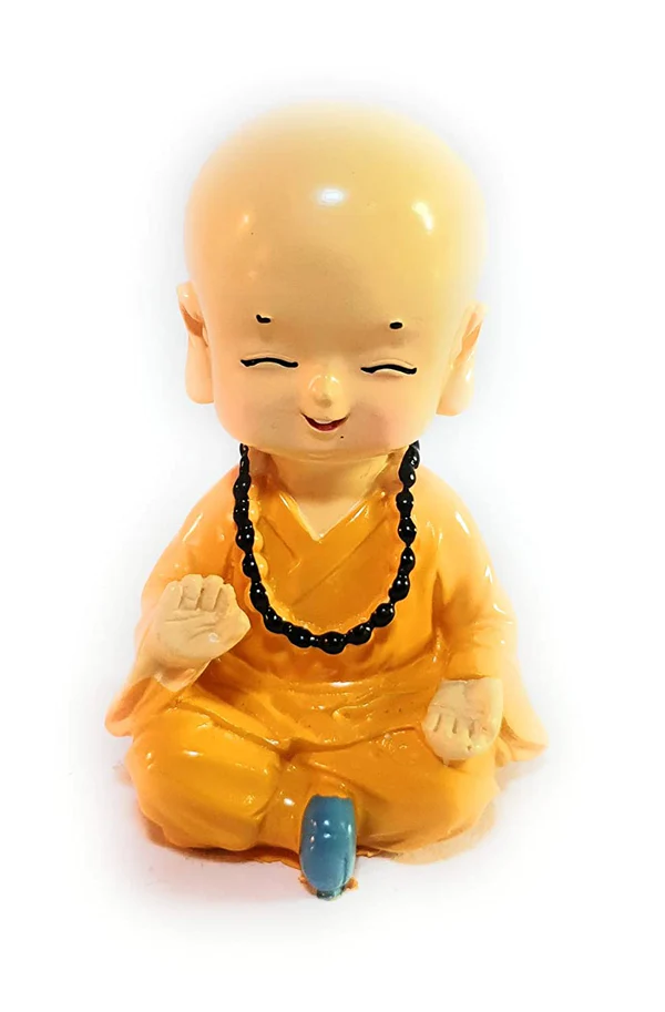 Handmade Baby Monk in Meditating Posture (Set of 4)