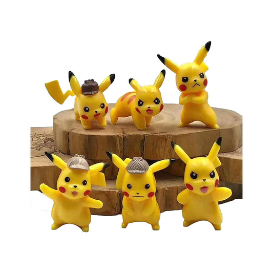 Pikachu Action figures (Set of 6)