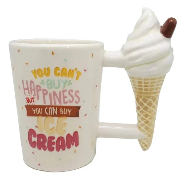 Ice Cream Cone Handle Mug