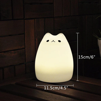 Silicon Cat LED Night Lamp