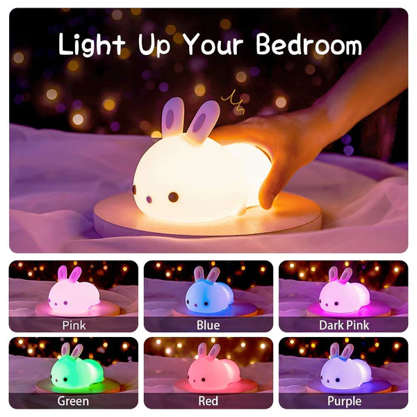 Sleeping Rabbit LED Night Lamp