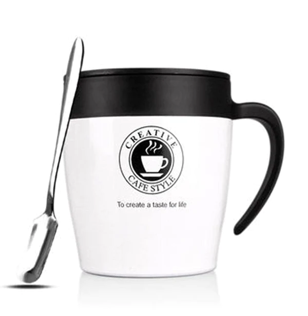 Creative Cafe Style Stainless Steel Travel Unbreakable Mug