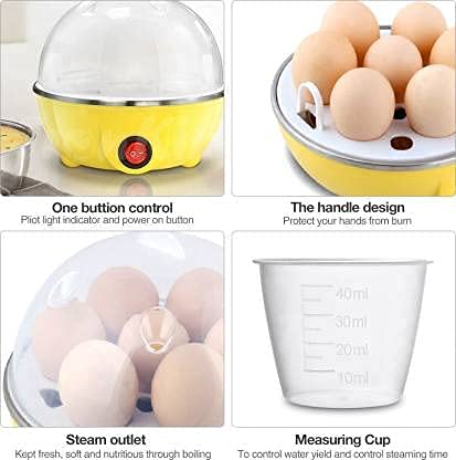 Electric Egg Boiler For Steaming, Cooking, Boiling and Frying