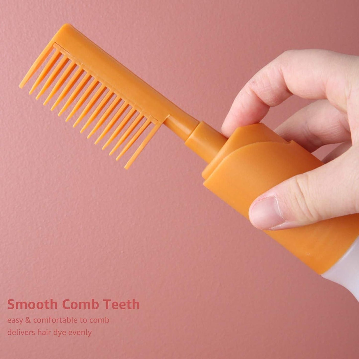 Empty Hair Dye Bottle Applicator with Comb