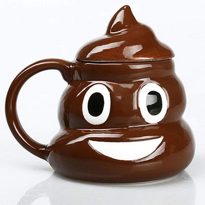 Poop shape Mug with Lid