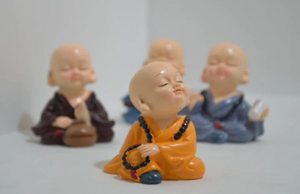 Spring Shake Head Buddha Figures (Set of 4)