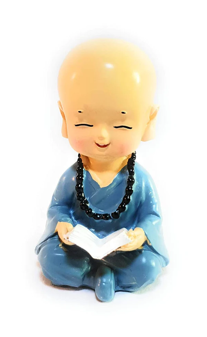 Handmade Baby Monk in Meditating Posture (Set of 4)