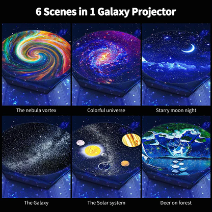 6 in 1 Galaxy Rotating Projector