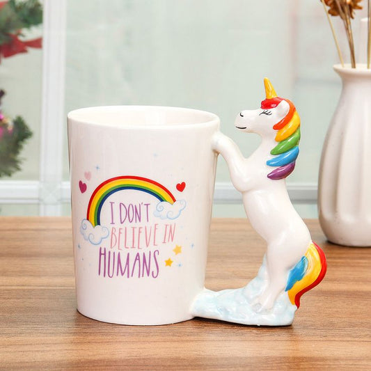 3D Unicorn Handle Coffee Mug