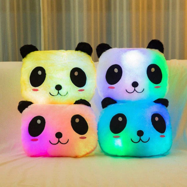 Panda Night Light Glowing Plush Pillow