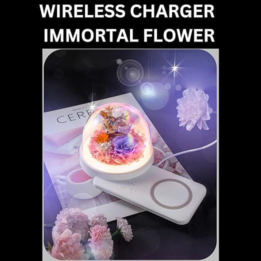 Deer Wireless Charger 3 in 1 Night - Light Lamp with Bluetooth Speaker