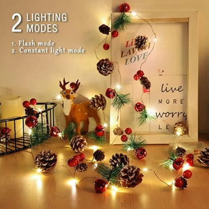 Pinecone Christmas Decoration Lights