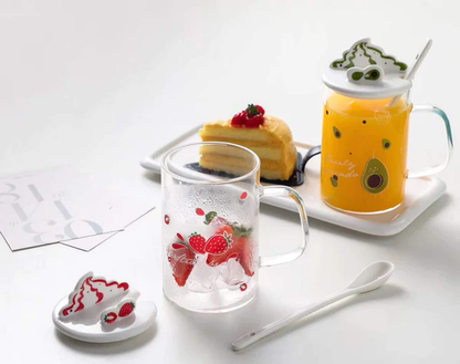 Ice Cream Glass Mug with Mobile Stand