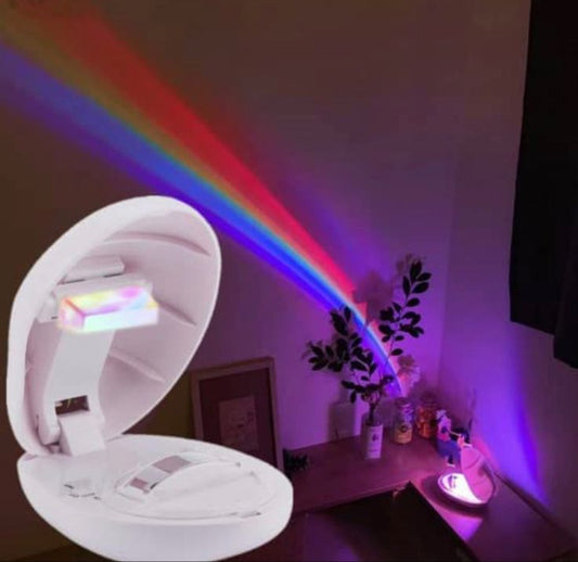 Rainbow LED Light Projector Night Lamp