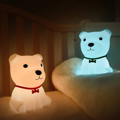 Silicon Dog LED Night Lamp