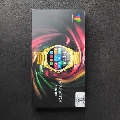 X90 ULTRA GOLDEN WITH BLACK STRAP SMARTWATCH