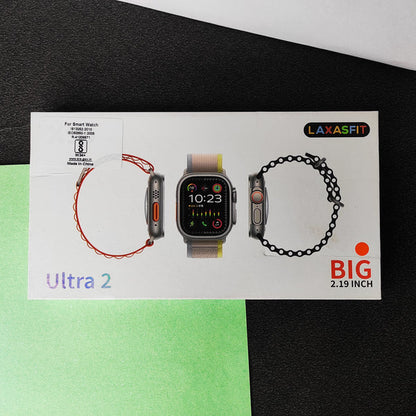 Ultra Double Strap Logo Smartwatch Always On Display, Bluetooth Calling Smart Watch, Wireless Charging, Raise To Wake, In-Built Games, Brightness Adjustment, BP, SpO2, HR Monitoring