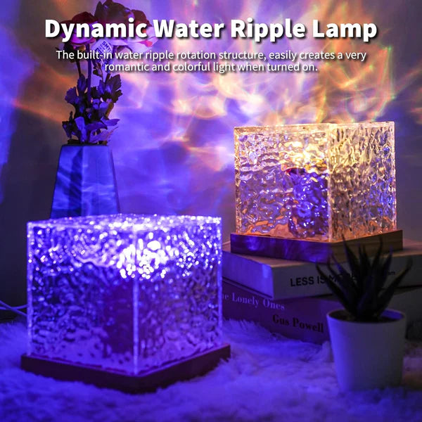 Dynamic Rotating Water Ripple Night Lamp