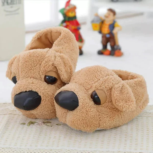 Cute Dog Flurry Winter Slippers