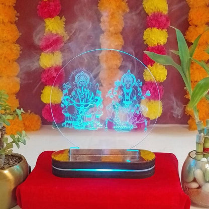 Laxmi Ganesha LED Stand