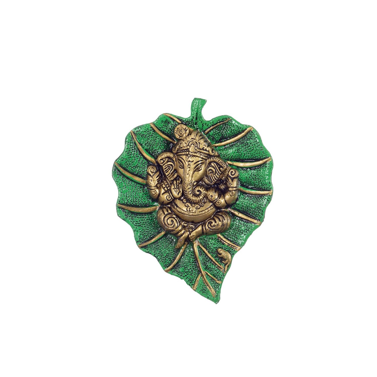 Lord Ganesha on Green Leaf