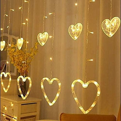 Heart Series Light, Heart Curtain Light, 5+5 Heart,