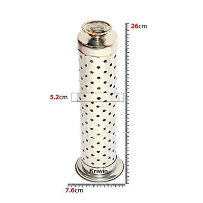 Metal Agarbatti Stand With Dhoop Holder (Silver)(Cylindrical)