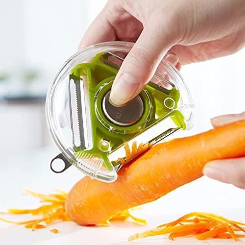 Vegetable Peeler-3 in 1 Magic Rotating Vegetable Peeler Slicer Shredder