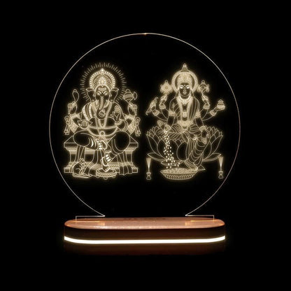 Laxmi Ganesha LED Stand