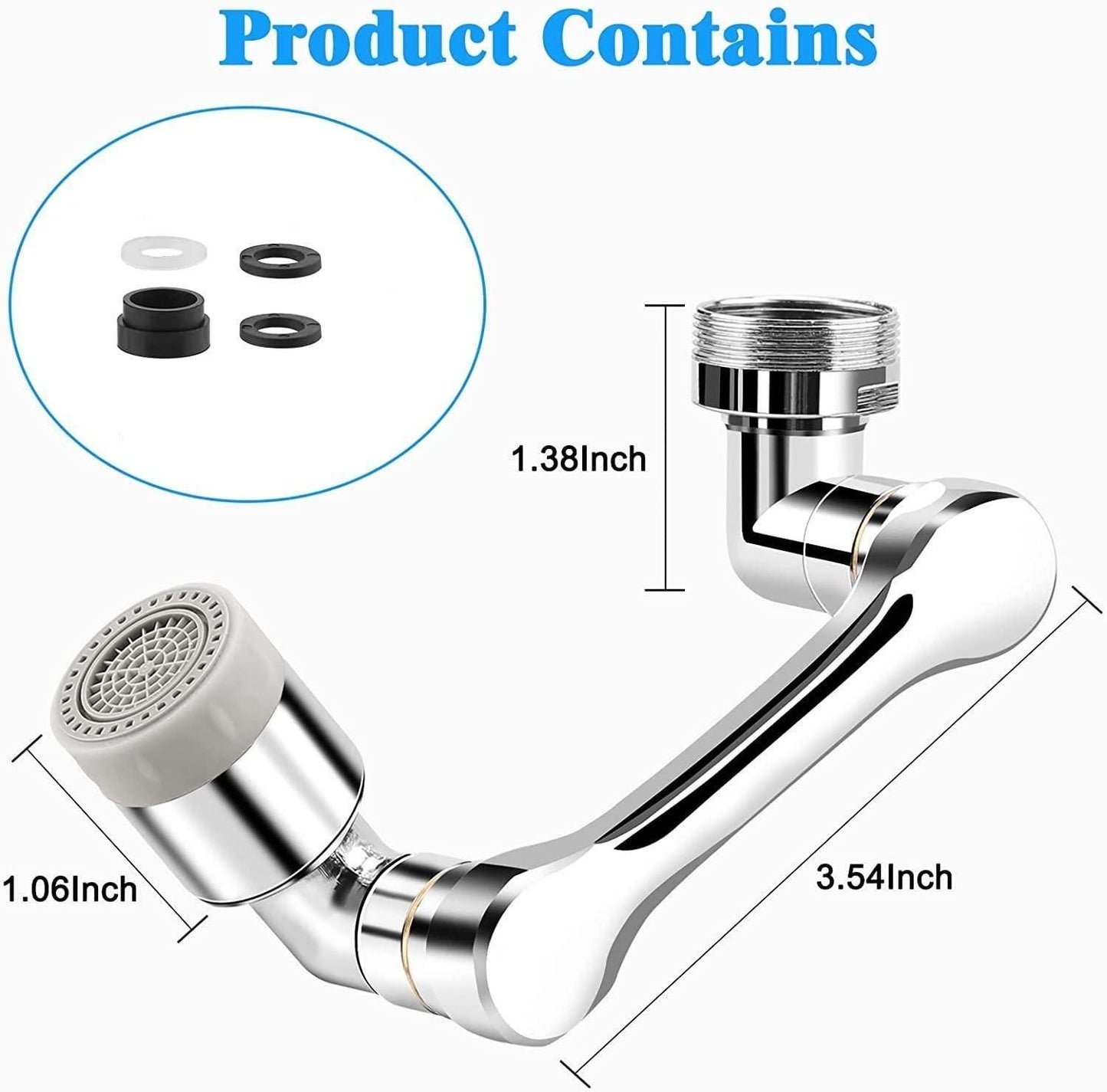 Rotating Faucet Extender Aerator