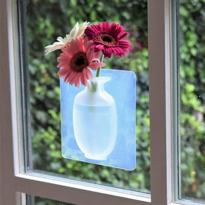 Silicone Vase-Wall Mounted Removable Silicone Sticky Vase