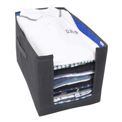 Closet Organizer-Foldable Shirts and Clothing Organizer Stackers(Pack of 2)